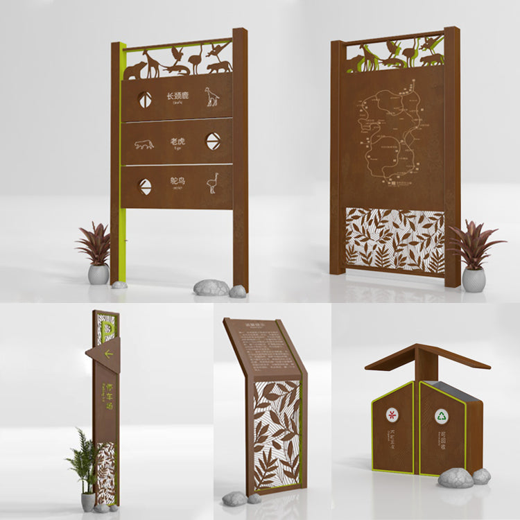 Custom Park Exterior Directional Signage