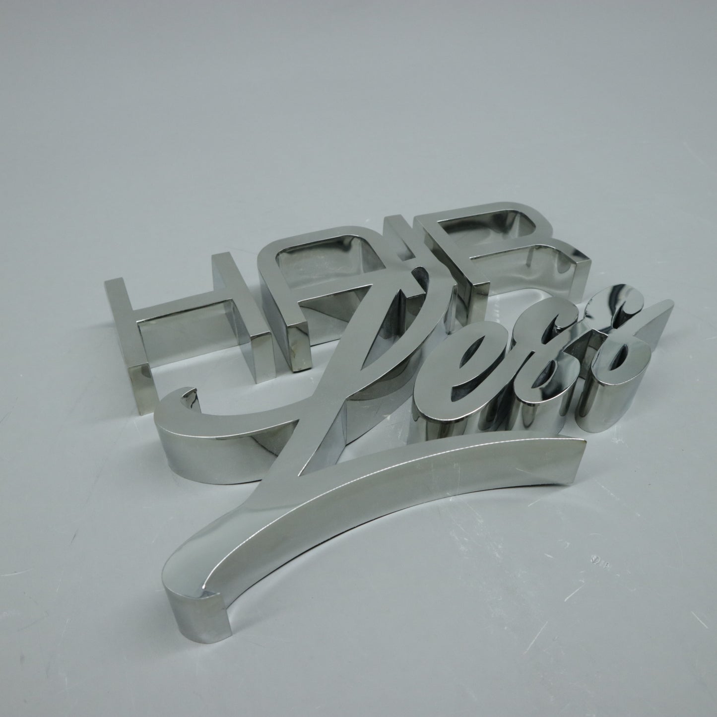 Custom 3d logo stainless steel metal letter sign for office