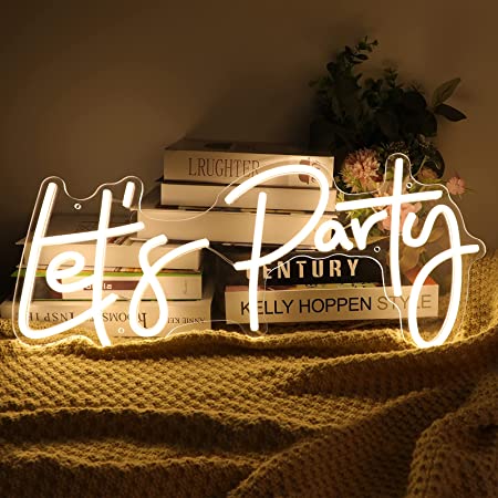Customized lets party led neon light lets party neon sign