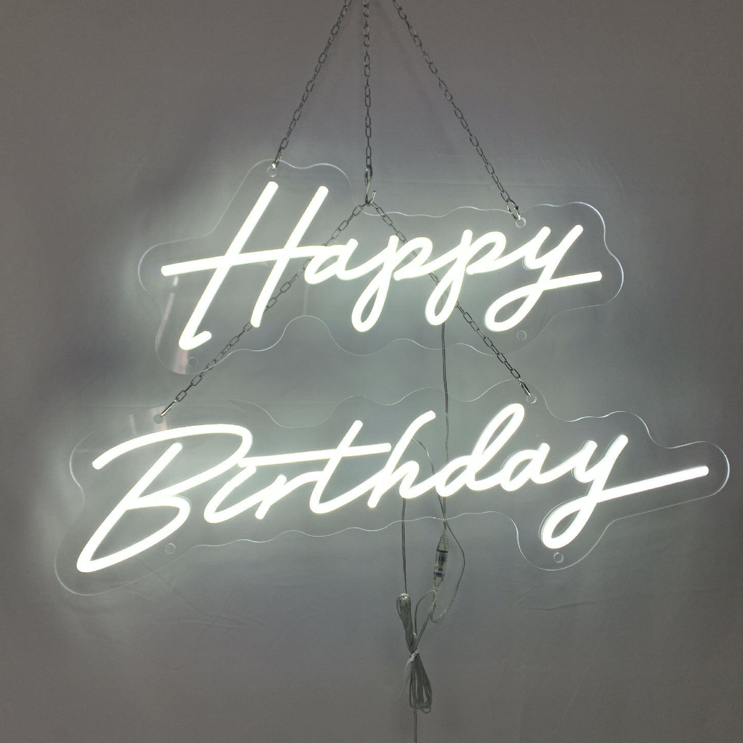 Customized happy birthday neon sign for party decoration