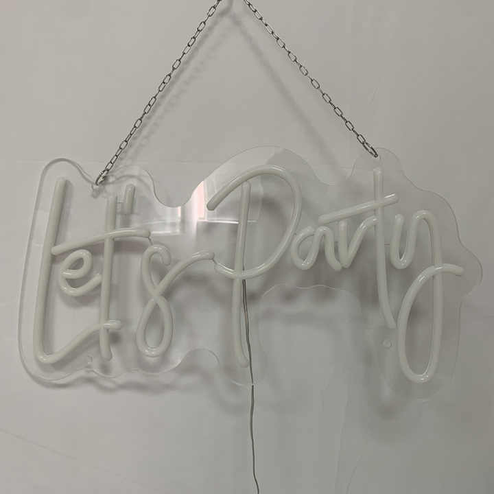 Customized lets party led neon light lets party neon sign