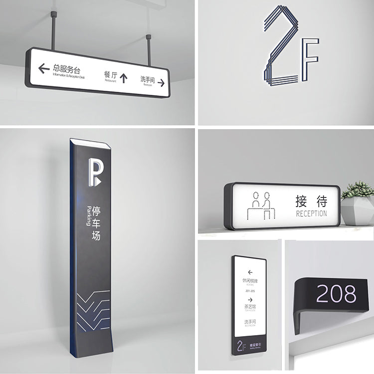 Custom Hotel Interior Wayfinding Signage