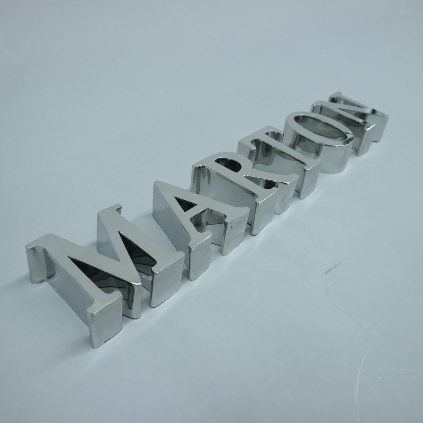 Custom 3d logo stainless steel metal letter sign for office