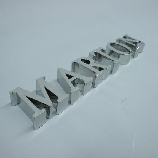 Custom 3d logo stainless steel metal letter sign for office