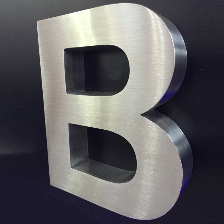 Custom stainless steel business logo letter sign for comapany