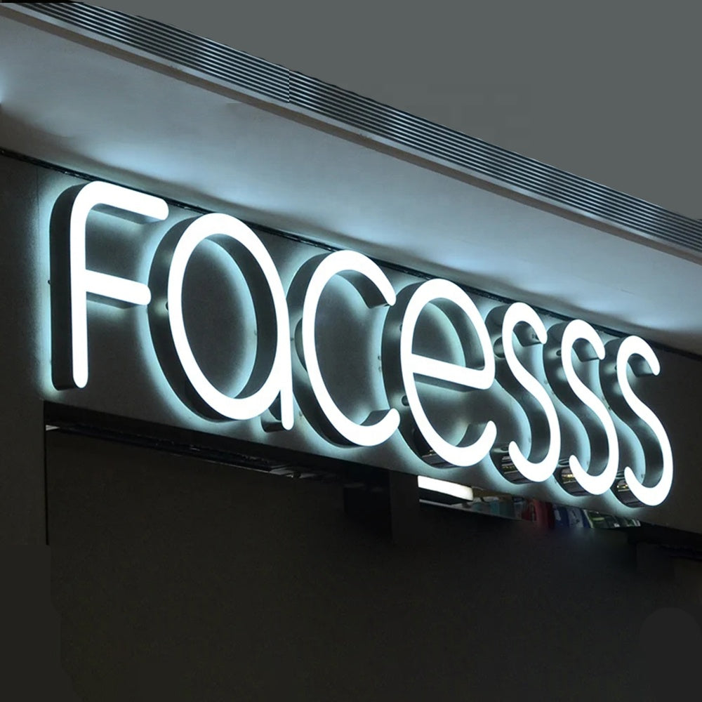 Customized 3d Channel Acrylic Led Sign for Business Retail Store Advertising