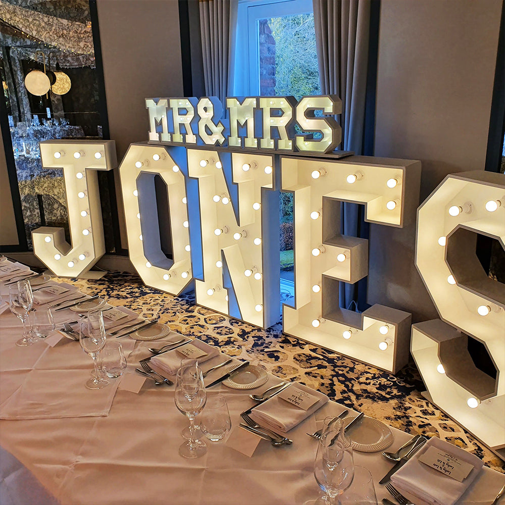 Customized Led Marquee Stainless Steel Letters for Party Wedding Decoration