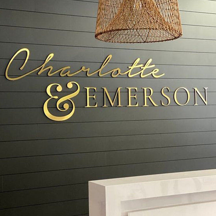 Customized Metal Letters Sign for Business Restaurant Office Brand Store