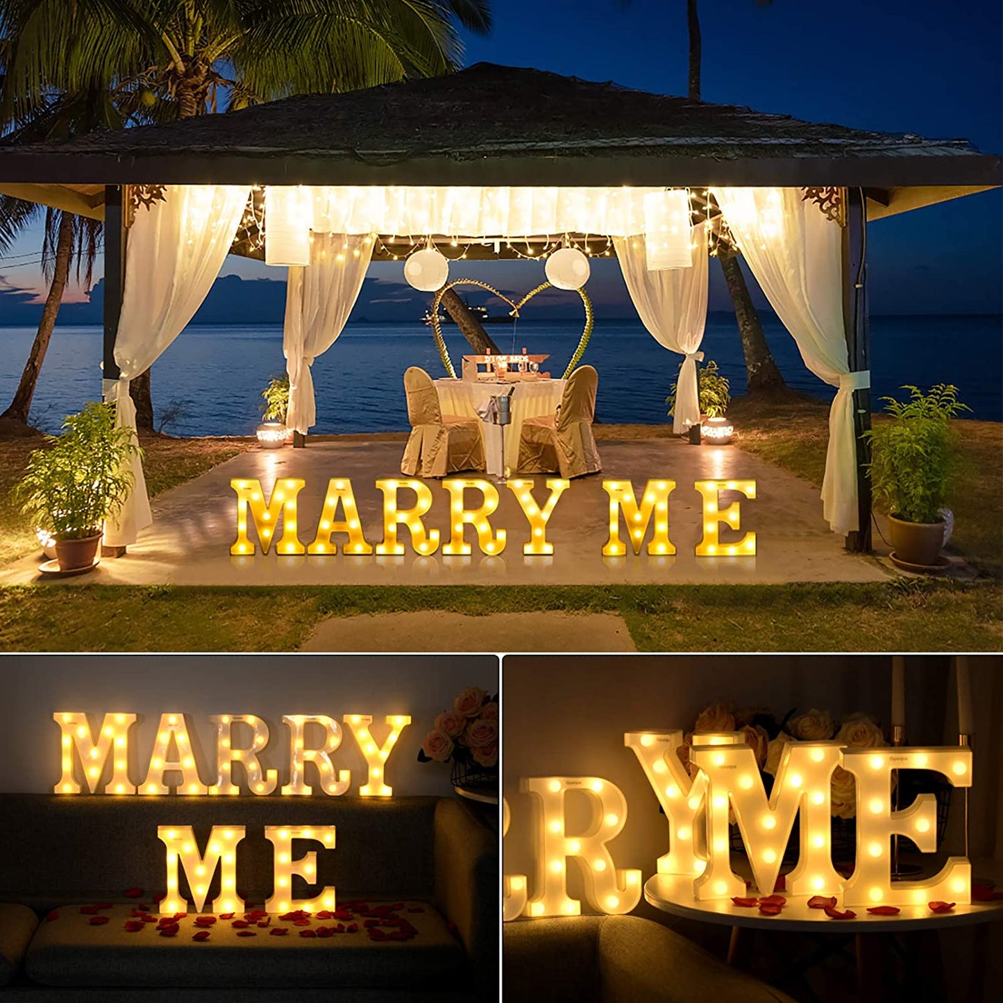 Customized Led Marquee Stainless Steel Letters for Party Wedding Decoration
