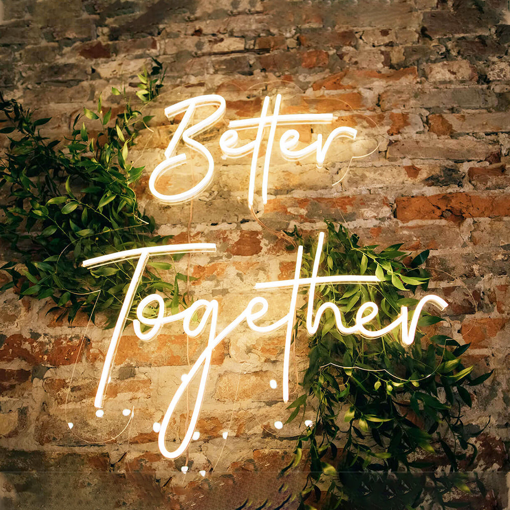 Better Together Neon Light Up Sign For Bedroom Led Wholesale Neon Signs