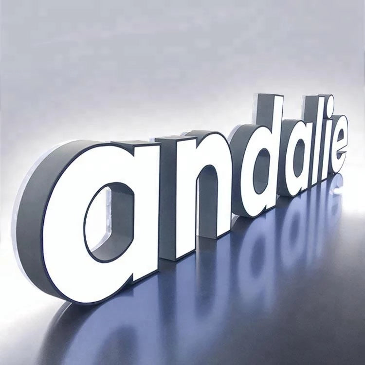 Customized Acrylic 3d Channel Luminous Letter Sign for Business Hospital School