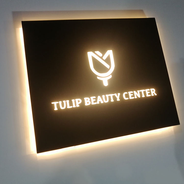 Customized Outdoor Wall 3d Square Acrylic Light Box for Shop Store
