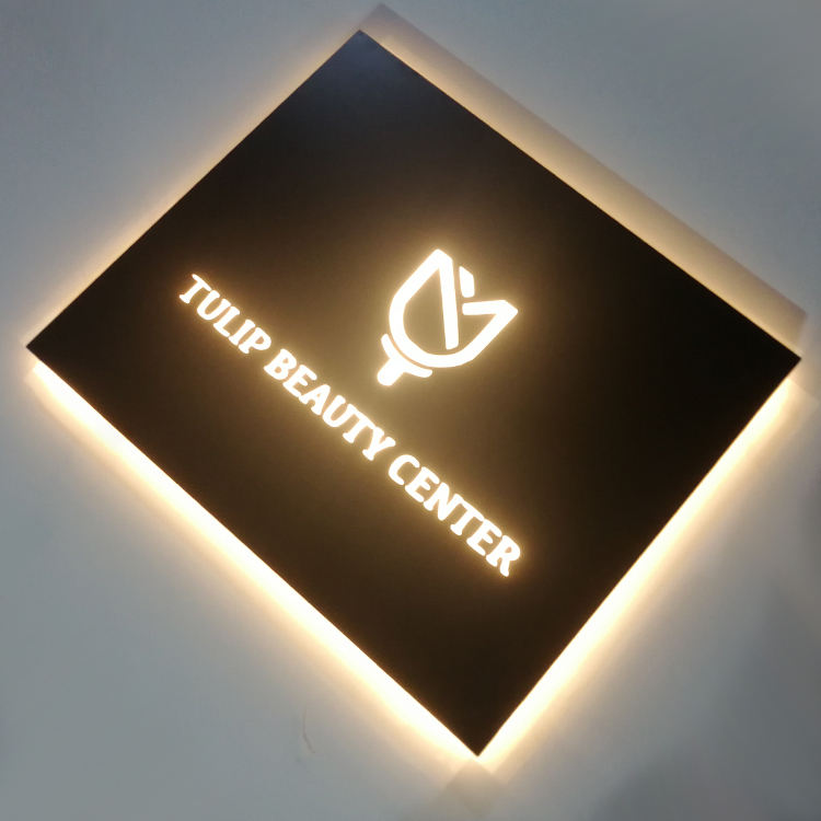 Customized Outdoor Wall 3d Square Acrylic Light Box for Shop Store