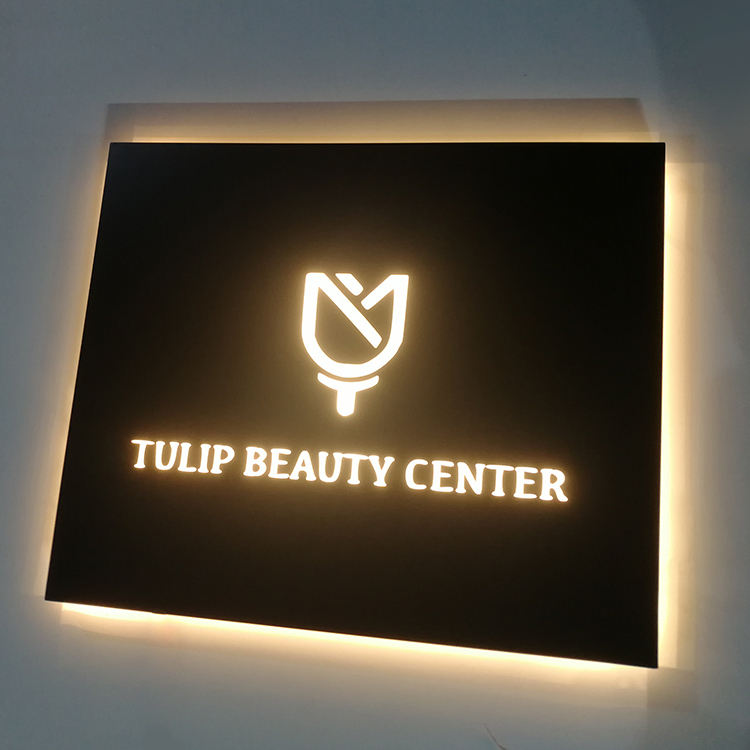 Customized Outdoor Wall 3d Square Acrylic Light Box for Shop Store