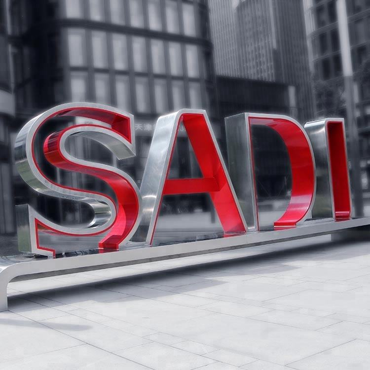 Customized Outdoor Large Free Standing Metal Steel Letters for Party Decoration